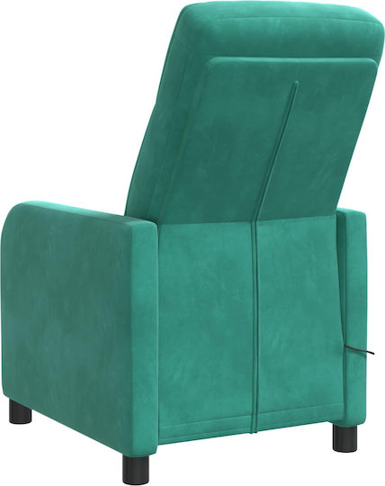 Relax Samt Tuerkis Polsterstuhl 66x95x100cm