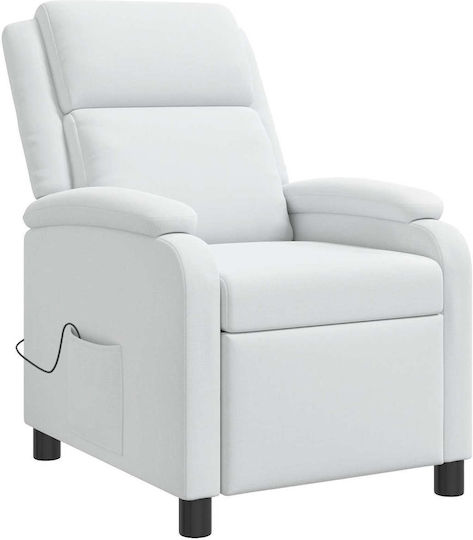 Πολυθρόνα Relax Massage Λευκό 66x95x100cm