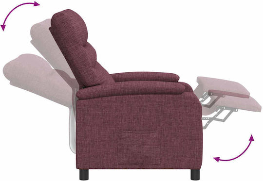 Relax Massage Sessel Lila 66x95x100cm