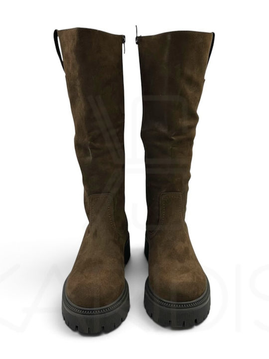Damenstiefel Braun