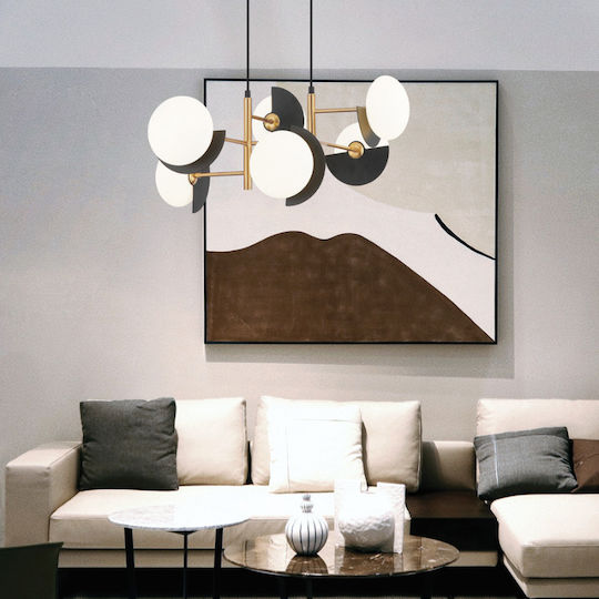 Viokef Darcy Hängelampe Schwarz 62x181cm