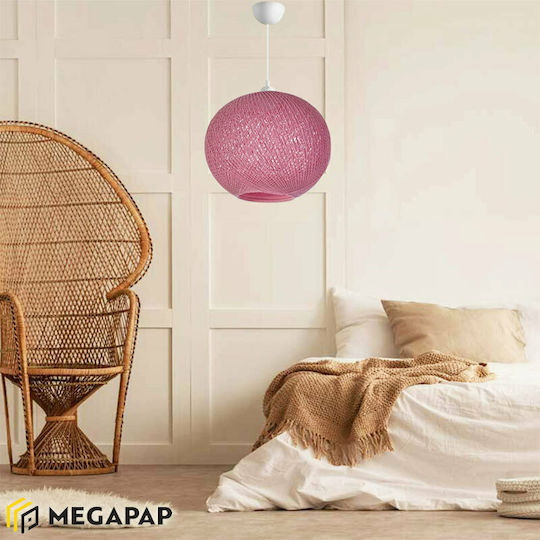 Megapap Gibson Κρεμαστό Φωτιστικό Ροζ 30x23x70εκ. Megapap Gibson Κρεμαστό Φωτιστικό Ροζ 30x23x70εκ.