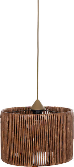 HomeMarkt Κρεμαστό Φωτιστικό Καφέ Boho με Ντουί E27 30x30εκ.
