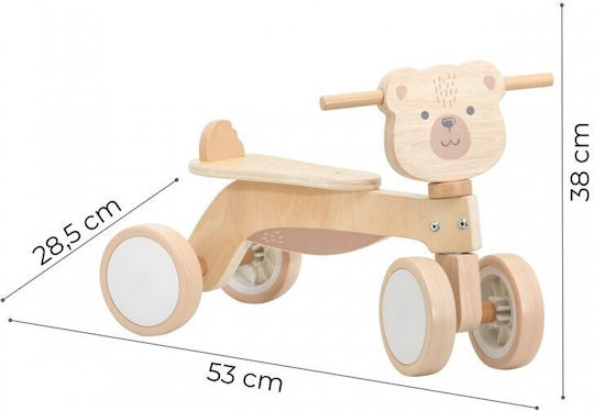 Viga Toys Kinder Balancefahrrad Braun