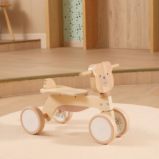 Viga Toys Kinder Balancefahrrad Braun