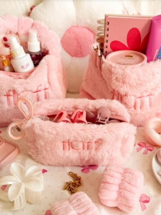 Fluff Fluffy Kosmetiktasche Mittel Rosa