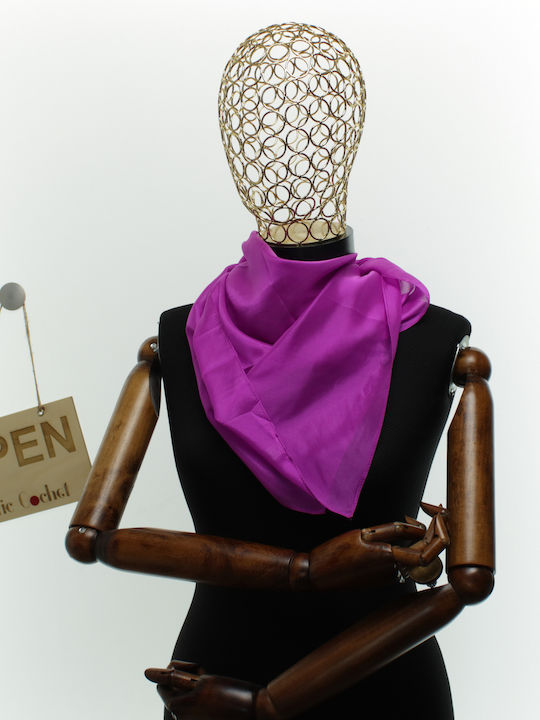 ButicCochet Şal Mătase Fuchsia Pentru Femei