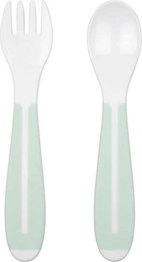 Kikka Boo Feeding Set Savanna made of Silicone Green 5pcs for 6+ months