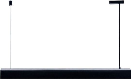 Nordlux Beau Κρεμαστό Φωτιστικό Μαύρο LED Ράγα 100x8.5x300εκ.