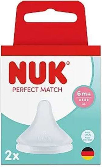 Nuk Perfect Match Биберони от Силикон за 6+ месеца 2бр