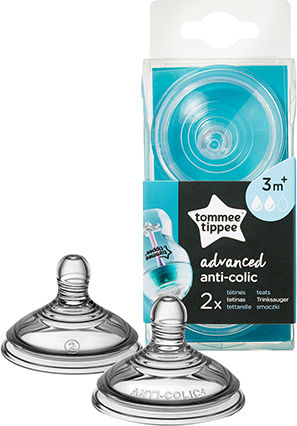 Tommee Tippee Closer to Nature Θηλές από Σιλικόνη Μεσαίας Ροής για 3+ μηνών 2τμχ