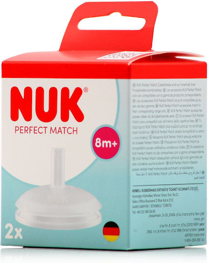 Nuk Perfect Match Silicone Bottle Teats For 2+ Months 2 Pieces