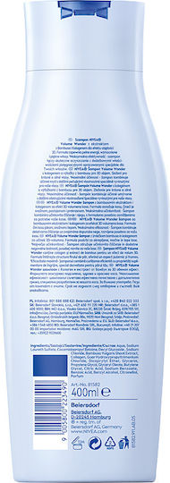 Nivea Sensation Volume Care Στέρεο Σαμπουάν Αναδόμησης/Θρέψης & Όγκου για Λεπτά Μαλλιά 400ml