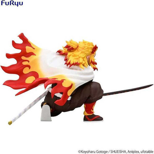 Demon Slayer Kimetsu No Yaiba Noodle Stopper PVC Statue Rengoku Kyojuro Battle Ver 10 cm
