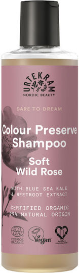 Urtekram Soft Wild Rose Shampoos Glanz für Gefärbt Haare 250ml