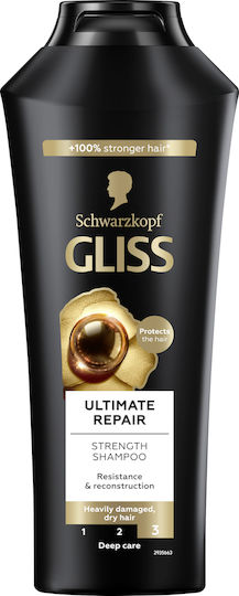 Gliss Ultimate Repair Strength Шампоан Възстановяване И Подхранване И Блясък За Увредена Коса 400ml
