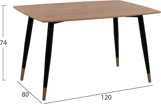 Τραπεζαρία Aliza με 4 Καρέκλες 120x80εκ.
