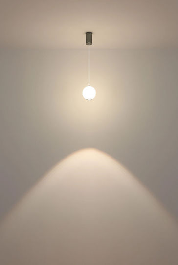 Globo Lighting Verstellbare Deckenleuchte Grau LED mit Natürliches Weiß Licht Kugel