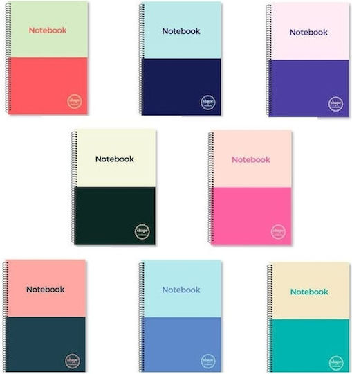 Shape Notebooks Spiral Heft Geregelt B5 60 Blätter 2 Themen 1Stück