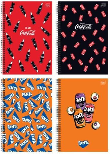 interDRUK Spiral School Notebook Ruled B5 60 Paper Sheets 2 Subjects Coca Cola (Various Designs or Colours)