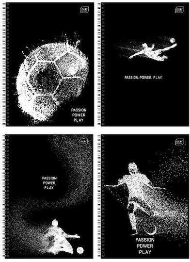 interDRUK Spiral School Notebook Ruled B5 60 Paper Sheets (Various Designs)
