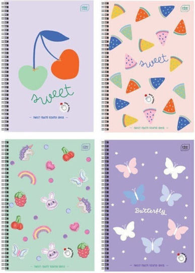 interDRUK Spiral Ruled Notebook B5 30 Paper Sheets Sweet Smell