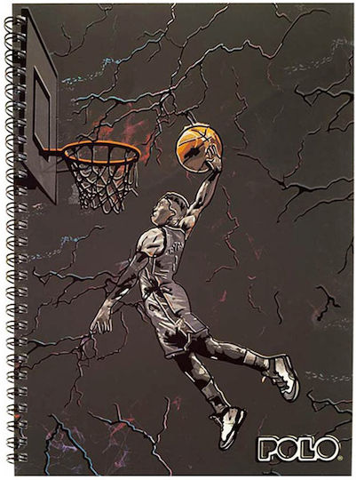 Polo Design Spiral Notebook 17x25cm 3 Subjects Wolf 919002-8283