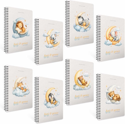 Gipta Gipta Spirale Schulheft Geregelt A4 75 Papiereinlagen 3 Schulfachhefte (Verschiedene Designs oder Farben)