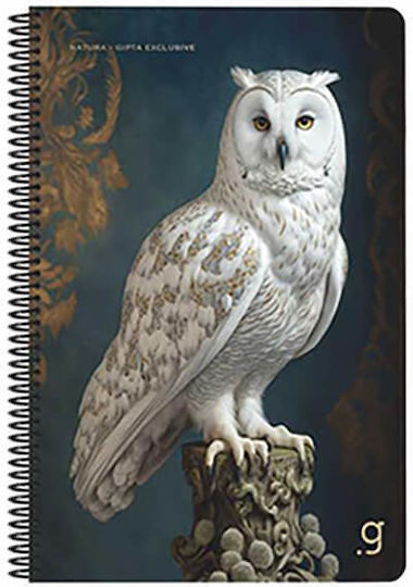 Gipta Spiral Notebook Ruled A4 50 Paper Sheets 2 Subjects (Various Designs or Colours)