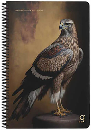 Gipta Spiral Ruled A4 Notebook 3 Subjects Natura (Miscellaneous Designs)