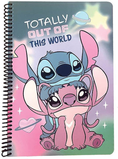 Gim Spiral Ruled Notebook B5 70 Paper Sheets 2 Subjects (Miscellaneous Designs)