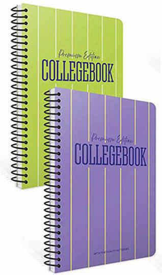 Gipta Spiral Ruled B5 School Notebook 50 Paper Sheets 2 Subjects College Book (Various Designs or Colours)