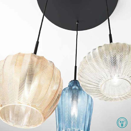 Fabas Luce Olbia Pendant Light Multicolour 50cm Fabas Luce Olbia Pendant Light Multicolour 50cm