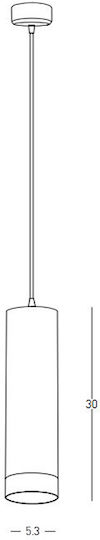 Zambelis Lights Pendant Light Black with Socket GU10