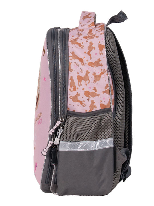 Paso Schulranzen Rucksack Rosa 27 x 15 x 38cm