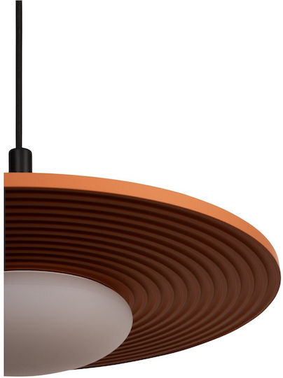 Lucide Lightning Carmino Ceiling Light Orange LED with Warm White Light 38.7x38.7cm
