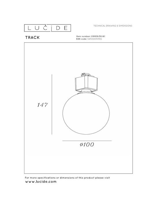 Lucide Lightning Track Ceiling Light Lucide Lightning Track Ceiling Light