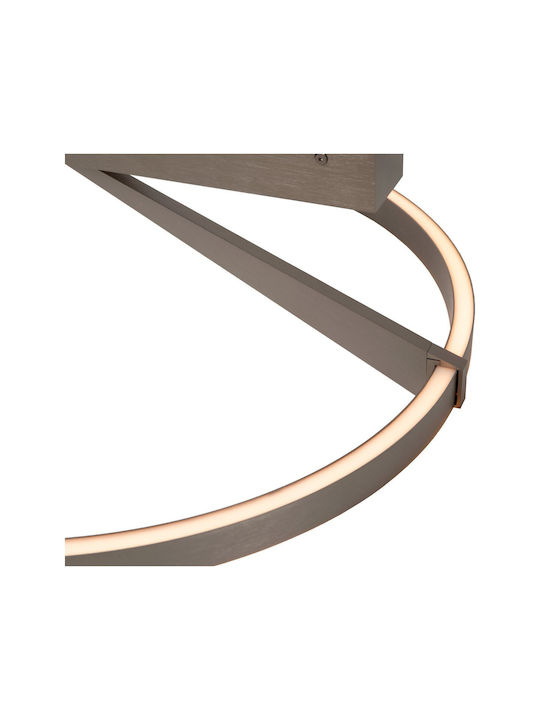 Lucide Lightning Applause Deckenleuchte 60cm Gray mit Integrierter LED