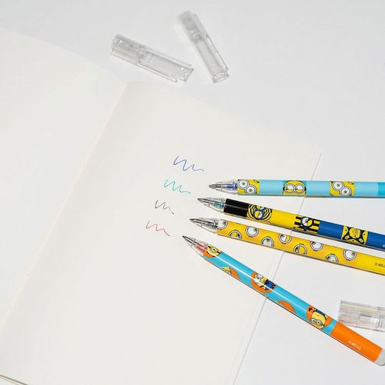 Grupo Erik Minions Στυλό Ballpoint 4τμχ (Διάφορα Χρώματα)