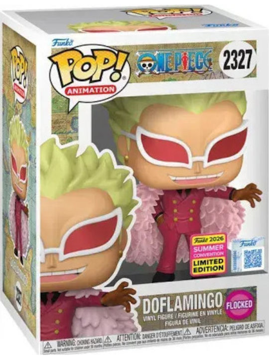 Funko Pop! Анимация: Цял бански - Doflamingo (Лятна конвенция ексклузивно 2026) 2327 Флокирано Ексклузивен Funko Pop! Анимация: Цял бански - Doflamingo (Лятна конвенция ексклузивно 2026) 2327 Флокирано Ексклузивен