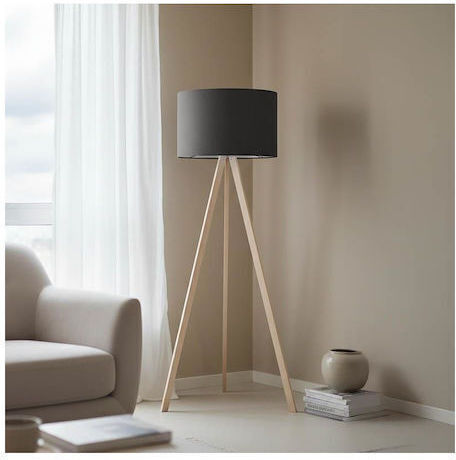 Pakketo PWL-1060 Floor Lamp H140xW38cm. with Socket for Bulb E27 Gray