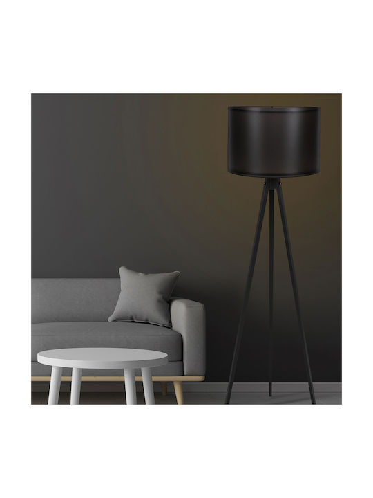 HomeMarkt Cagney Φωτιστικό Δαπέδου Υ145xΜ38εκ. με Ντουί για Λαμπτήρα E27 Μαύρο