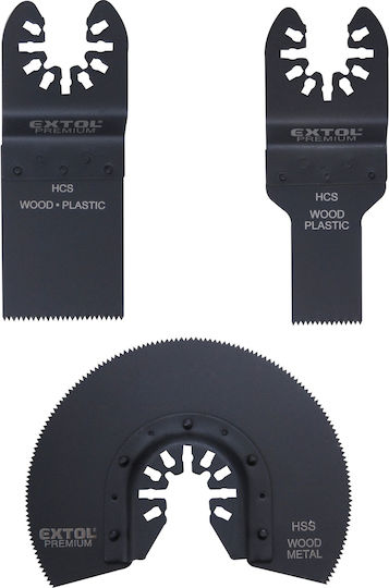 Set de unelte multifuncționale Extol Premium 8803823 disc de 88 mm lame de 20/34 mm