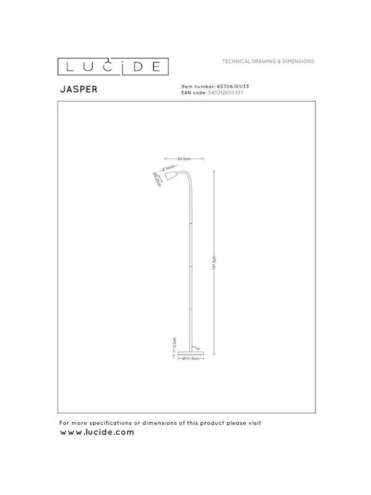 Lucide Lightning Jasper Stehlampe Höhe 141,5 cm mit Lampenbirnensockel für GU10 Lampe Grün