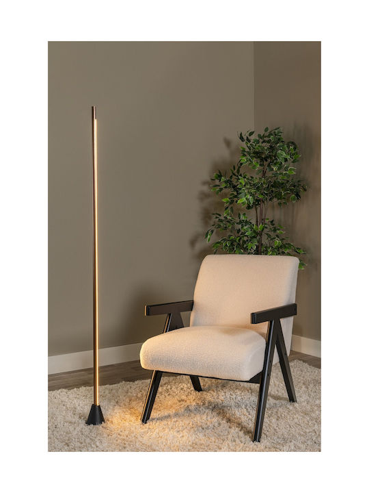 Lucide Lightning Equinox LED Φωτιστικό Δαπέδου με Ρυθμιζόμενο Λευκό Φως Καφέ