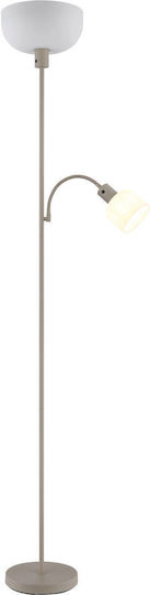 Globo Lighting Floor Lamp H178.7cm with Lamp Bulb Base E27 Beige