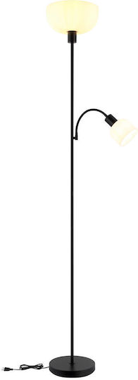 Globo Lighting Floor Lamp H178.7cm with E27 Bulb Socket Black