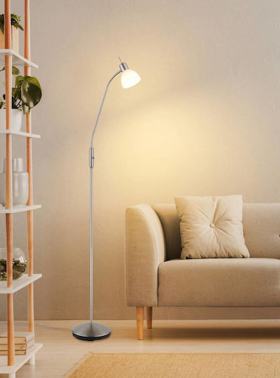 Globo Lighting Подова Лампа В150xД35см с Фасунга за Крушка E14 Сребриста