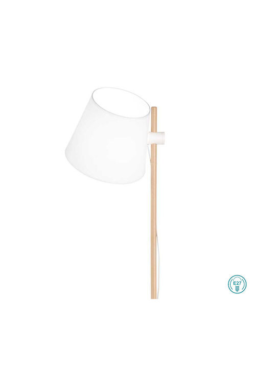 Ideal Lux Axel Floor Lamp H168xW30cm. with Socket for Bulb E27 White