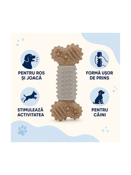 Jucărie Os Pentru Câini Din Cauciuc Gri 1 Bucată